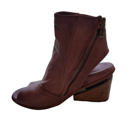 A.S.98 Mauve Open Toe Booties Size 37 - Picture 4 of 10